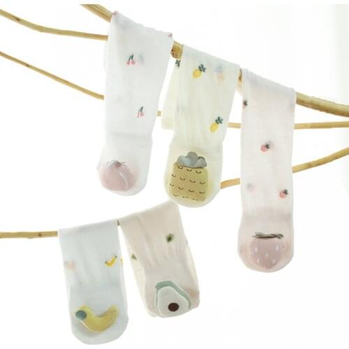 Summer Thin Newborn Baby Socks Cotton Knee High Baby Girls Sock Toddler Fruit Baby Boys Socks Fashion Socks for Girls one pairs