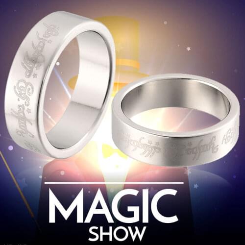 1pc Magnetic Ring Magic Toys Magnet Coin Finger Props Decoration Fantasy Magnet 18mm/19mm/20mm/21mm Different Sizes