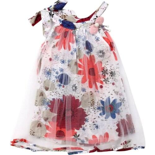 Cute Newborn Baby Girls Summer Tutu Dress Princess Party Pageant Floral Dress