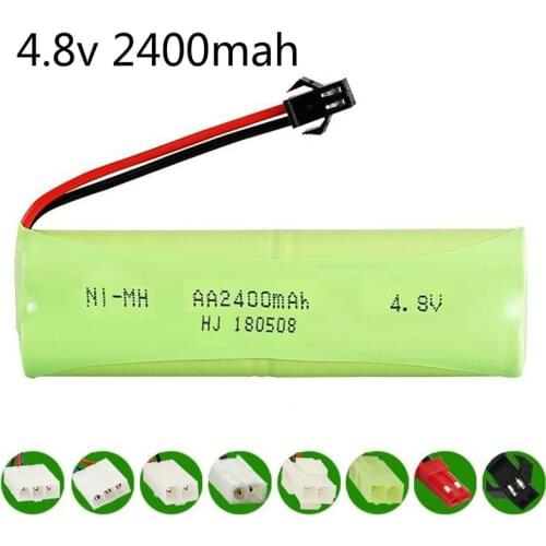 H model) 4.8v 2400mah NIMH Battery 4.8v Ni-MH battery pack for RC toy Car Boat GUN TANK Truck Trains RC toy model Battery 1pcs