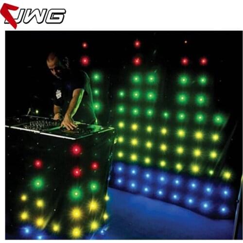 Free Shipping P10 1mx2m Fireproof LED Video Curtain DMX Control for Poly World Trade Center Exhibition Hall Wedding