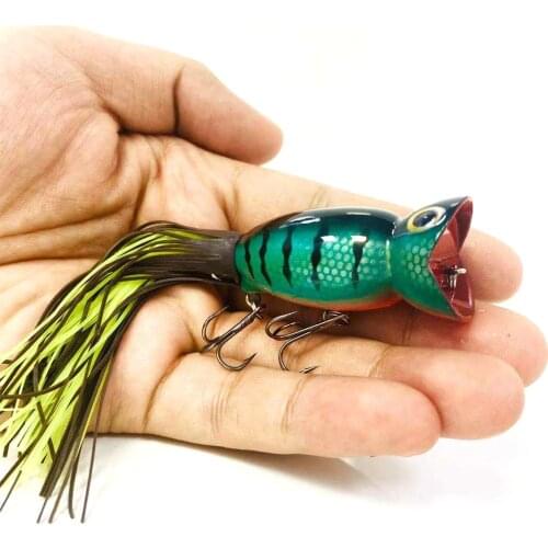 Popper Fishing Lure 5.5cm 11g Pike Wobbler Jig Topwater Floating isca artificial Hard Bait Carp Trout sea Fishing Tackle pesca