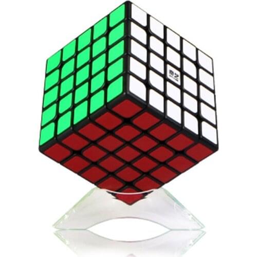 QiYi QiZheng 5x5x5 Magic Cube Black Stickess Professional Speed Childrens Cubes Toys Puzzle Educational Cubo Magico Gift Toys
