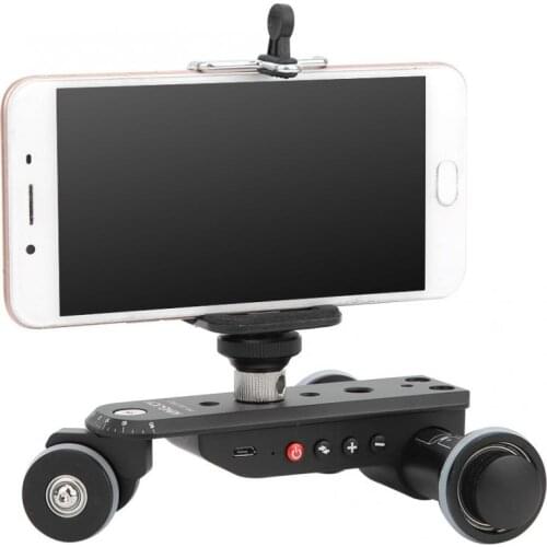 KINGJOY PPL-06S Pro Camera Slider Dolly Car Rail Systems Dolly Car For Camera Phone Camcorder Dslr 5 Levels Speed Adjustable