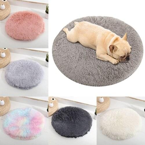 Round House Cat Bed Comfortable Anti Anxiet House For Cats Fleece Marshmallow Small Dog Mat Cat Pet Bed Plush Mat Animals Sofa