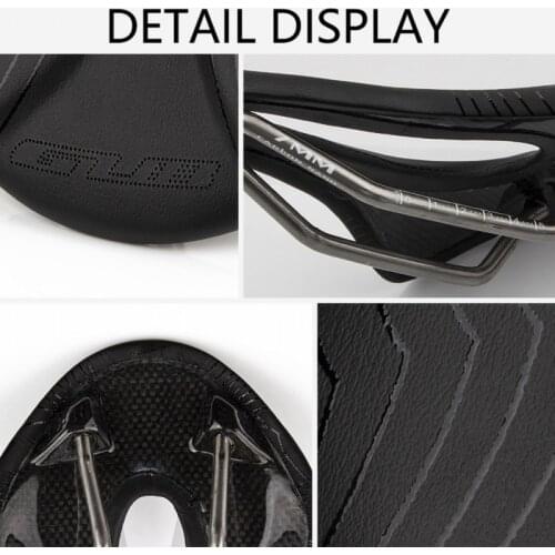 Cycling Bycycle Seat Seat Hollow Carbon Fiber Microfiber Leather Breathable Comfortable Titanium
