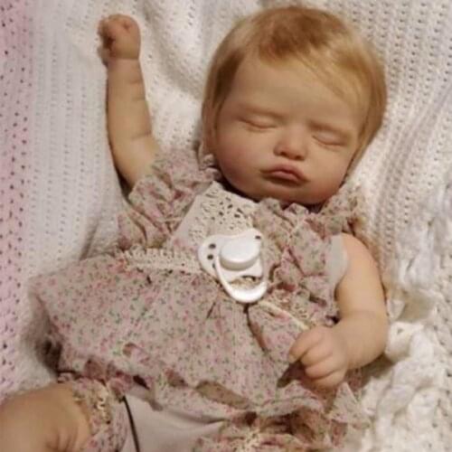 Reborn Baby DIY 20 Inches Lifelike Newborn Rosalie bebe Vinyl Unpainted Unfinished Parts DIY Blank Doll Kit