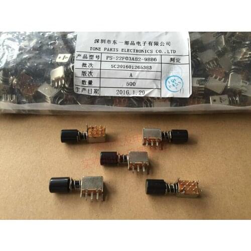 [VK] button Switch PS-22F03A82 6 foot 6 pin with lock Self lock switch Key switch Power supply