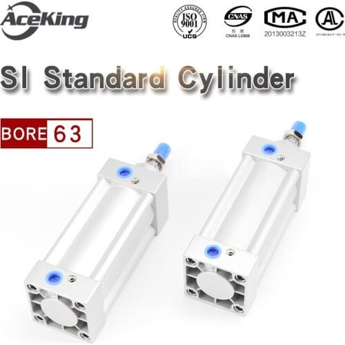 Yadeke type SI SU standard cylinder SI63-25-50-75-100-125-150-175-200-250-300-350-400-500 SI63-25 SI63-50 SI63-75 SI63-100