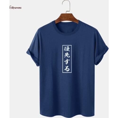 Japanese Men & Women T-shirts Spring Summer Tops For Men Casual Slim Printed Short Sleeve T Shirt Top Camiseta Hombre