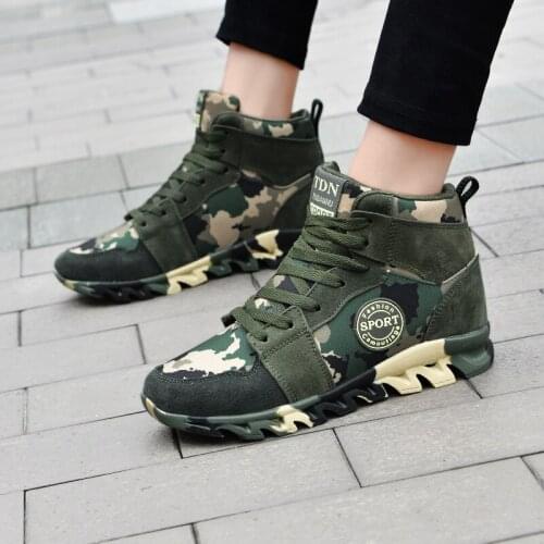 High Top Women Vulcanized Shoes Retro Ankle Boots Breathable Non-slip Lace Up Ladies Trainers Outdoor Sneakers Zapatilla Mujer