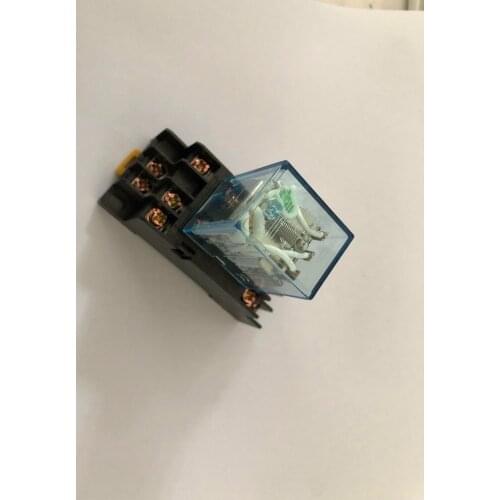 1PCS Power Relay MY3NJ 12V 24V 110V 220V AC Coil Miniature Relay 3NO 3NC 11 Pins 5A 240VAC MY3N-J HH53P With PYF11A Socket Base