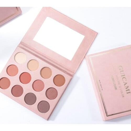 12 Colors Eyeshadow Palette Shimmer Matte Glitter Makeup Eyeshadow Pallete Pigment Smoky Eye Shadow Palette Cosmetic Eye Pallete