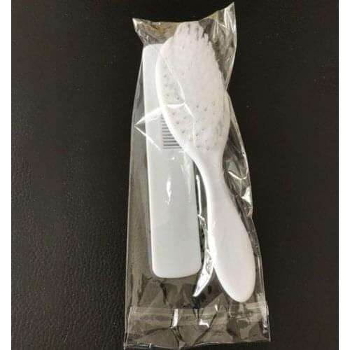 2 Pcs Baby Hair Brush Comb Set for Newborns Toddlers Infant Safety Scalp Massage Nursing Supply