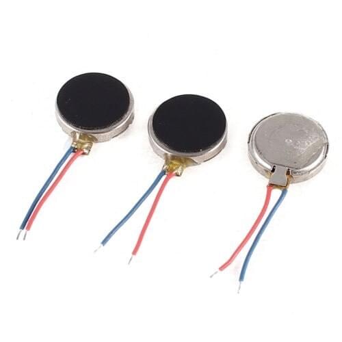 2PCS DC 3V Pager Phone Coin Flat Vibrating Vibration Micro Mini Motor
