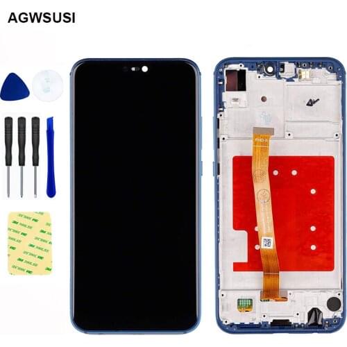 5.84" for Huawei P20 lite / Nova 3e Full Touch Screen Digitizer Sensor Glass + LCD Display Monitor Module Panel Assembly