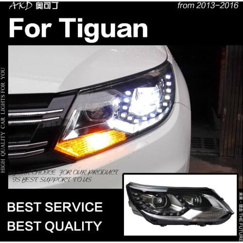 AKD Car Styling for VW Tiguan Headlights 2013-2016 Tiguan LED Headlight DRL Hid Head Lamp Angel Eye Bi Xenon Beam Accessories