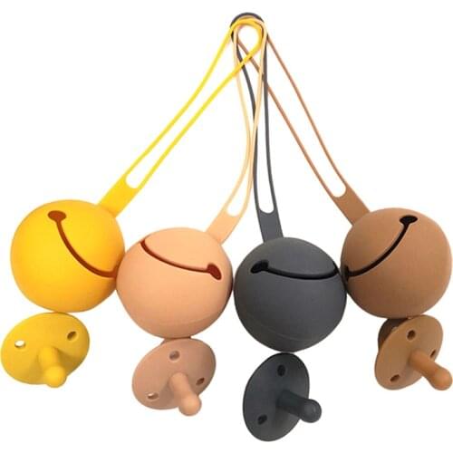 Safe Silicone Easy to Clean Soother Dishwasher Container Box Food Grade Silicone Nipple Storage Box Holder Baby Stuff BPA Free