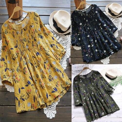 Maternity Blouses O-Neck Long Sleeve T-Shirt Clothes 2020 Summer Loose Floral Print Pregnant Women Blouses Pregnancy Clothings