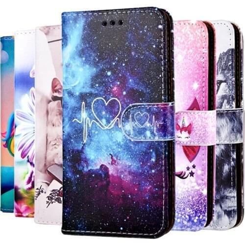 For HTC U11 Case Cartoon Print Leather Cover For HTC U11 Plus U Play One M8 M9 620 650 626 g Flip Wallet Phone Case