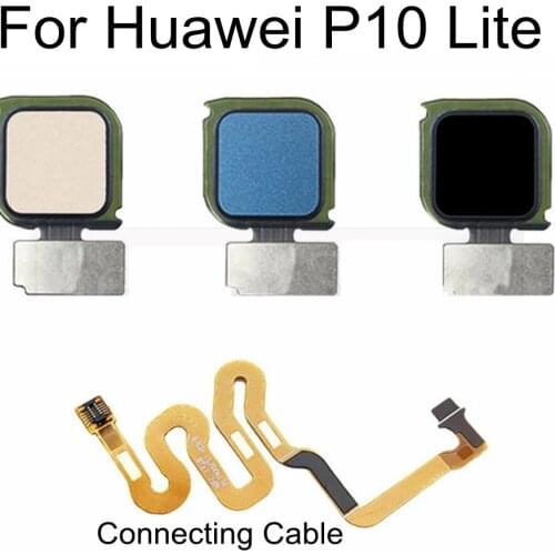 For Huawei P10 Lite Home Button Fingerprint Touch ID Sensor Flex Cable Ribbon Replacement Main Menu Return Button