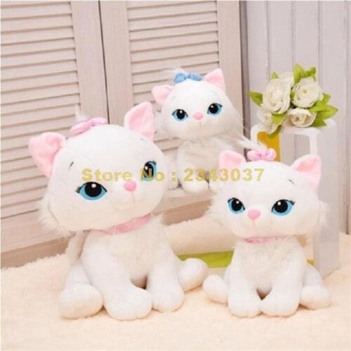 Silk Ribbon Bow Bowtie Cute Marie Cat Kitty Doll Lover Couple Plush Stuffed Toy