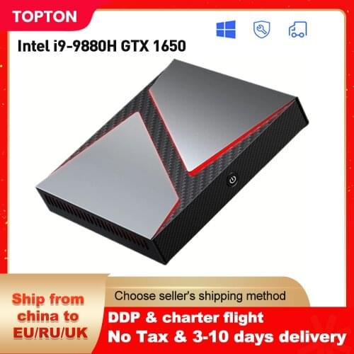 Dedicated Card Gaming Intel Mini PC Core i9 9980HK/i7 9750H/i5 9300H Nvidia GTX 1650 4GB Game Desktop 2*DDR4 64GB DP HDMI USB-C