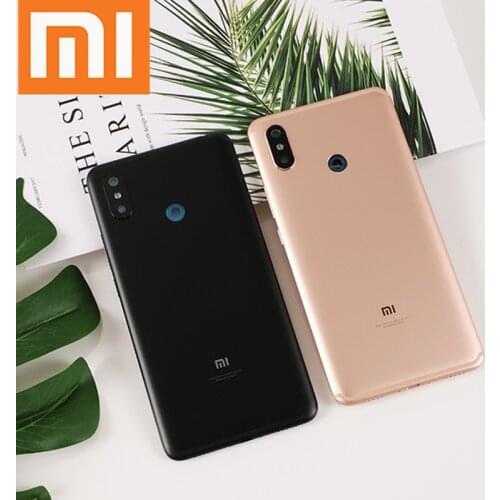 Battery Housing Door coque for Xiaomi Mi Max 3 Official Case For Mi Max3 XiaoMi Back Metal Cover Replacement Part Cases