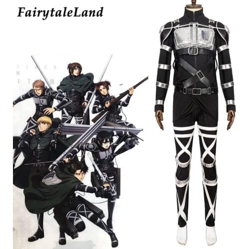 Attack on Titan 4 The Final Season Rivaille Cosplay Costume Halloween Superhero Outfit Shingeki no Kyojin Team Armour Uniform