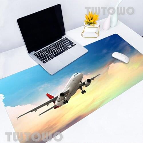 Airplane Landing Mouse Pad Gaming New Keyboard Pad Desktop Mouse Pad Mouse Pad Gamer Desk Mat Natural Rubber Mice Pad Carpet
