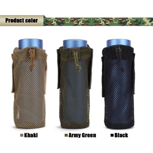 Kettle Pouch 500ML Lightweight Molle Outdoor Water Bottle Bag Camping Cycling Hiking Foldable Belt Holder Kettle Pouch