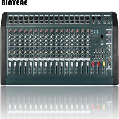 MX1606D 350w x2 Professional Audio Power Mixer Machine 16 Channel Mezcladora De dj Console
