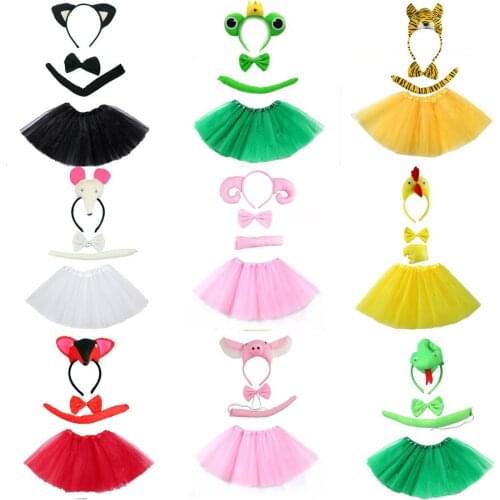 Girl Anime Cartoon Animals Costume Cosplay Set Party Fancy Dress Halloween Costumes for Women Kids Christmas Birthday Props