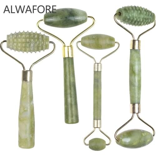 5 style Jade Stone Roller Needle Derma Face Arms Neck Massage Roller Face Slimming Body Head Neck Massage Tools