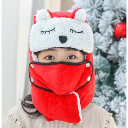 New Cute Hats Child Pilot Aviator Hat Earmuffs Beanies Kids Autumn Winter Warm Earflap Ear Protection Cap Child Accessories