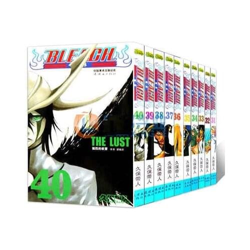 10 Books BLEACH Volume 31-40 Japan Youth Teens Adult Cartoon Comic Anime Manga Book Chinese Learning Reading Story Book
