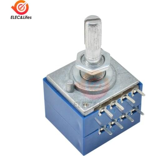 100K ALPS Rotary Potentiometer LOG RH2702 Audio Volume Control Pot Stereo W Loudness Volume Potentiometer