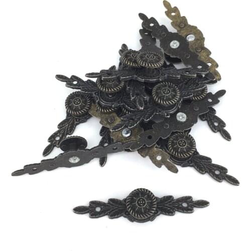 30Pcs 64mmx14mm Mini Size Zinc Alloy Handle Drawer Pulls / Jewelry Box Handle / Antique Bronze Classical Pull Handle