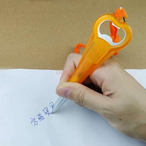Corkscrew pen lanyard pen opener ball-point pen with corkscrew creative pen food stall beer corkscrew advertising pen