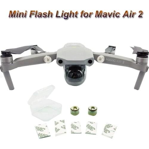 2Pcs LED Flash Lights for Mavic Air 2 Mini Strobe Light Night Flight Direction Discerning for Mavic Air 2 Accessories