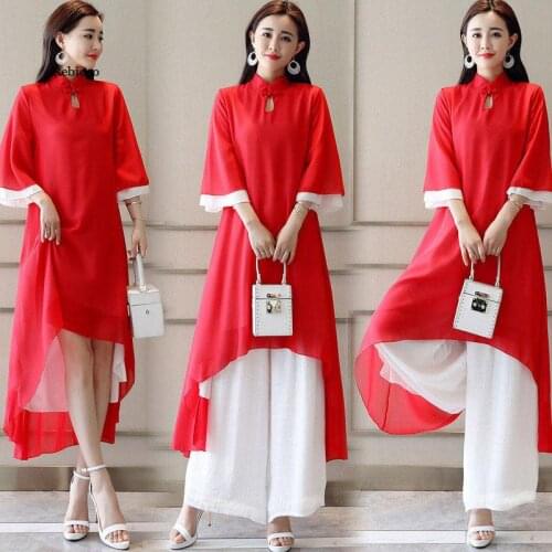 2020 traditional vietnam ao dai suit elegant long chinese dress women cheongsam oriental dress cheongsam party qipao aodai sets