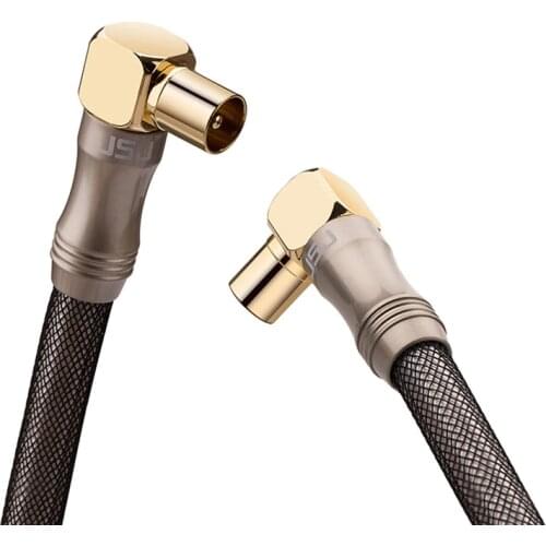 3 type 1080P HDTV antenna cable 75 Ohm Premium coaxial cables Coax connector for DVB-T and DVB-T2, radio Best Quality