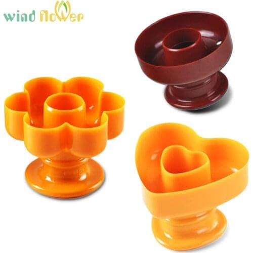 Wind flower 3Pcs DIY Tool Plastic Doughnut 3D Maker Cutter Fondant Mold For Cakes Chocolate Brownies Pastry Baking Cake Tools