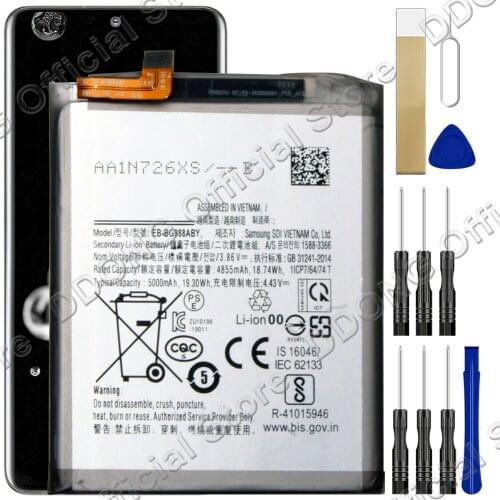 EB-BG988ABY Battery For Samsung Galaxy S21 Ultra 5G SM-G998U1 Battery Replacement Repair Part With Tools