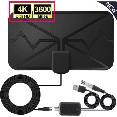 HDTV Antenna Digital Antenna Receiver Indoor 3600 Miles With Amplifier Booster DVB-T2 Satellite Receiver Aerial