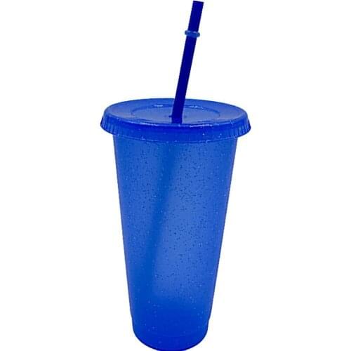 Tumbler Water Bottle Portable Reusable PP Girl Sequined Glitter Cup for Outdoor Drinkware juice drinks coffee Cup Bar