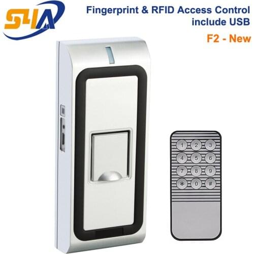 Metal Shell F2 Fingerprint Door Controller Biometric and ID Card Access Control High Speed Outdoor Fingerprint Reader