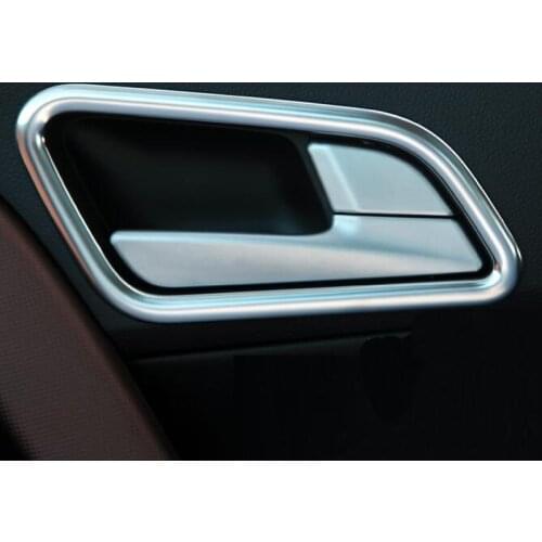 For Hyundai 2014 2015 2016 IX25 ABS Chrome Interior Inner Door Handle Bowl Protective Decoration Trim Car Styling Accessories