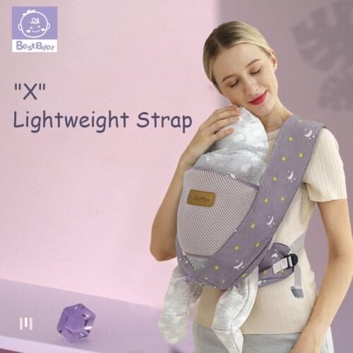 Bestbaby Ergonomic Baby Carrier Infant Kid Baby Hipseat Sling Front Facing Kangaroo Baby Wrap Carrier for Baby Travel 0-36 Month