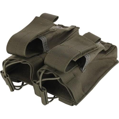 Hot Outdoor Pistol Magazine Cartridge Clip Utility Tool 600D Oxford Fabric Tactical Clip Double Mag Magazine Pouch Bag